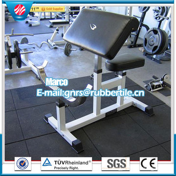 Anti-Bacteria Rubber Mat Rubber Factory Direct Indoor Rubber Tile Gym Rubber Tile